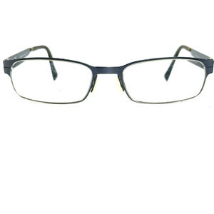 Zero G Jackson Heights Titanium Brushed Blue Steel Eyeglasses Frames H18929